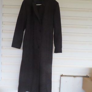 Jason Kole Long Wool Coat With Hood Size 12